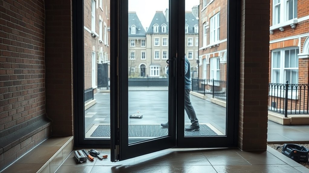 Pivot Door Installation Lee