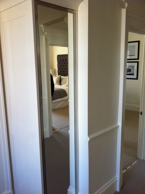Full-length wardrobe mirror fitted in Lee home
